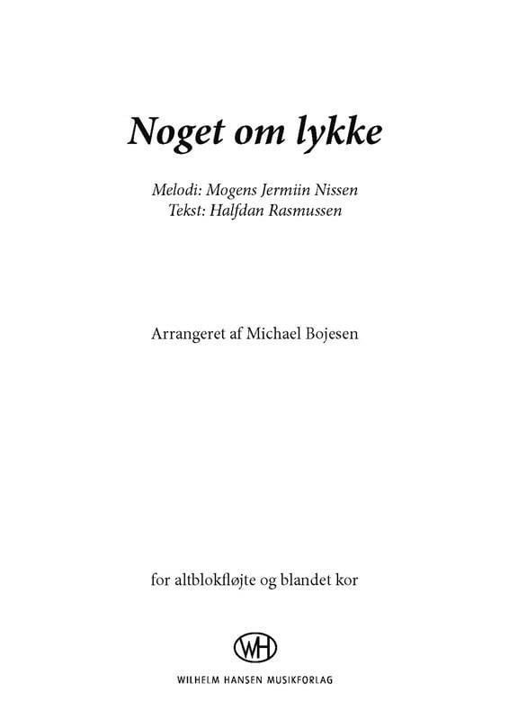 Noget Om Lykke